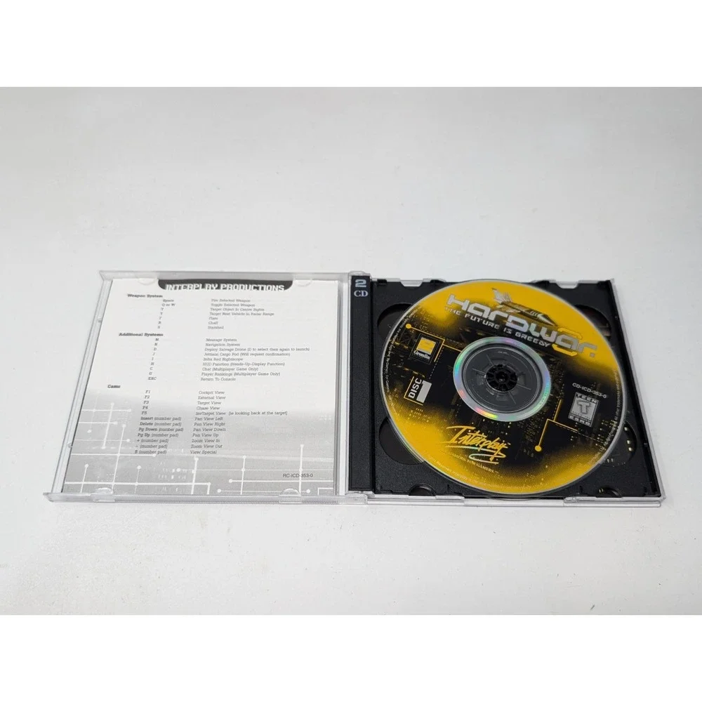 Hardwar The Future is Greedy PC 1998 CD-ROM Windows Video Game Interplay